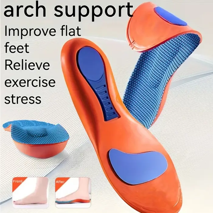Semelles intérieures de Sport pour chaussures, semelles orthopédiques, Absorption des chocs, déodorant, coussin respirant, Support de voûte plantaire, facilite la pression des pieds