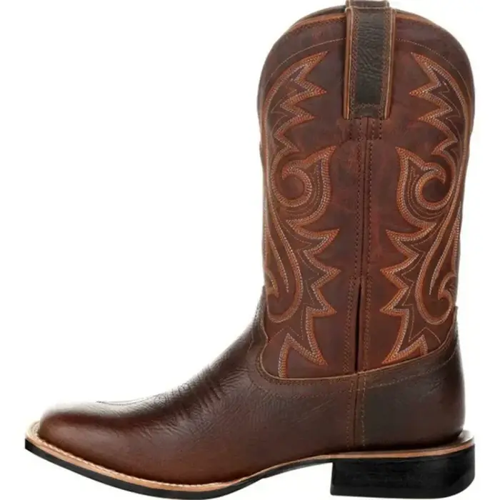 Hommes bottes mi-mollet Western Cowboy moto