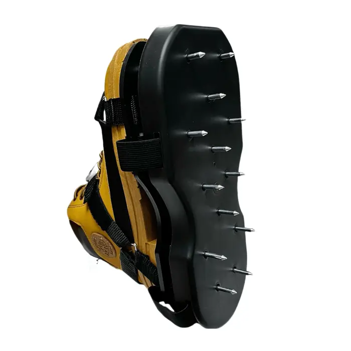 1 paire de chaussures aérateur de pelouse noires