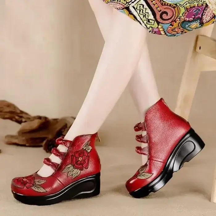 Chaussures simples de luxe en cuir véritable pour femmes