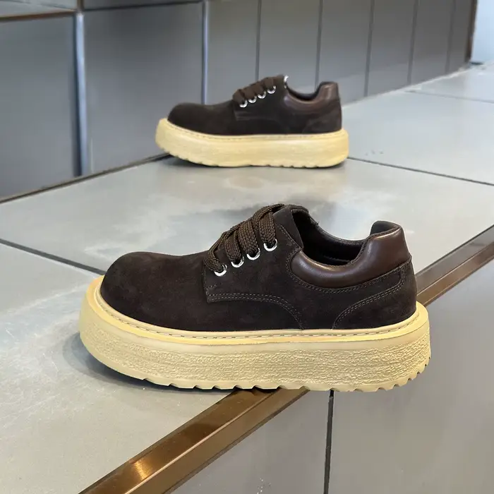 Chaussures Derby Rétro Style Britannique 2026 pour Hommes - Plateforme Rehaussante Antidérapante et Résistante à l'Usure