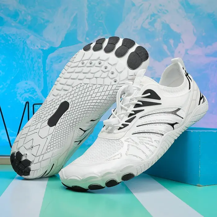 Chaussures de course aux pieds nus