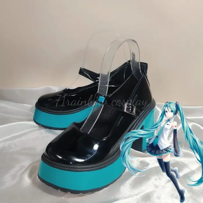 Mikuu chaussures Anime Mikku JK formule Cosplay