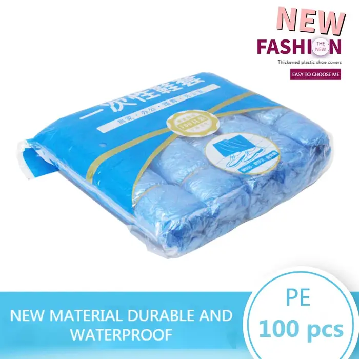 Couvre-bottes imperméables portables en plastique antidérapant