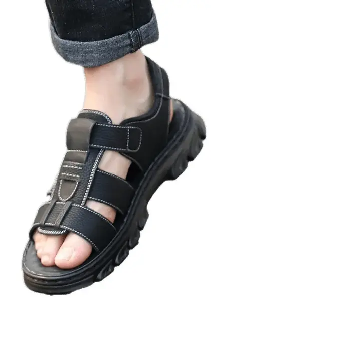 Chaussures de plage en cuir pour hommes