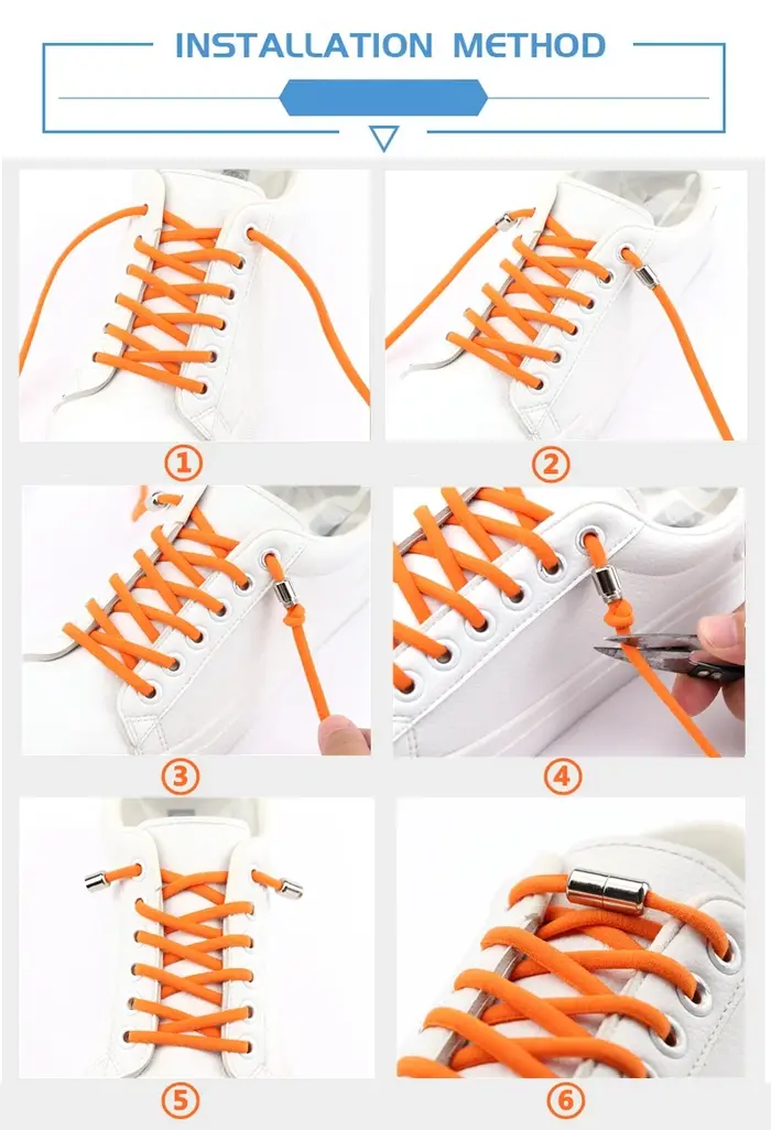 Accessoires de verrouillage à capsule en aluminium, lacets élastiques, lacets de baskets sans attach