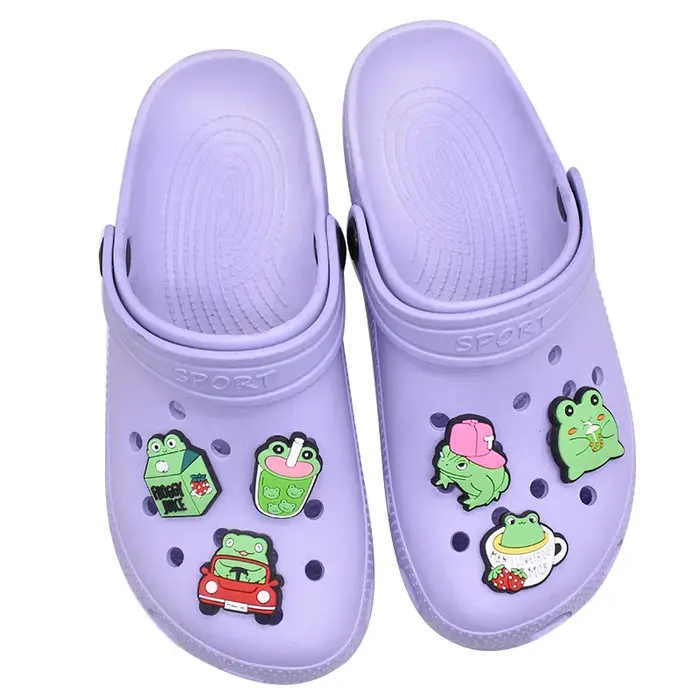 Breloques de chaussures de grenouille