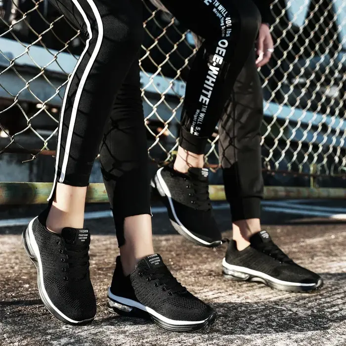 Baskets de course à Air rouge pour hommes femmes respirant Ultra léger grande taille 47 chaussures de sport