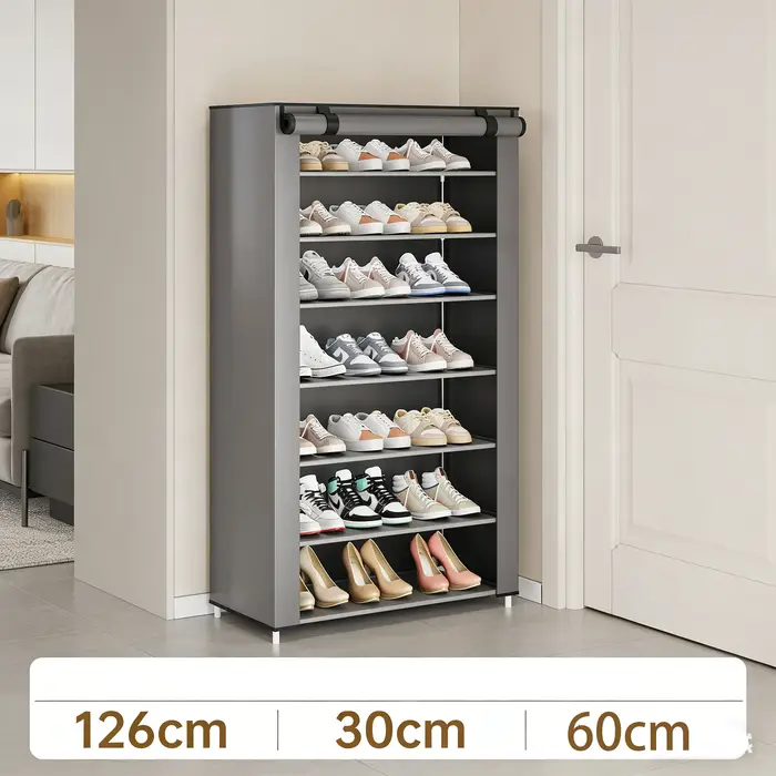 Étagère à chaussures simple avec rangement anti-poussière