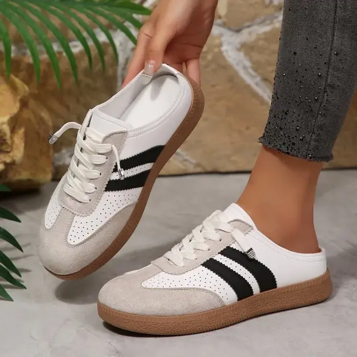 Nouvelles baskets mules pour femmes 2026 – Chaussures décontractées respirantes à lacets
