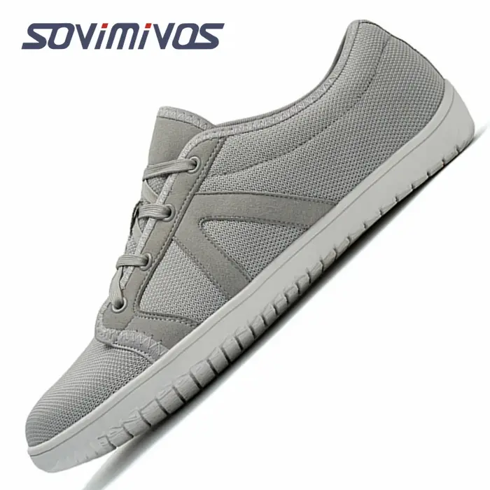Chaussures pieds nus pour hommes Zero Drop minimaliste course à bout large boîte chaussure Tennis