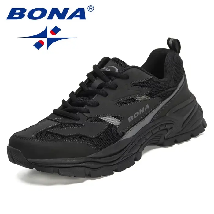 BONA nouveau concepteur Top qualité Original Trial chaussures de course pour hommes sport course len