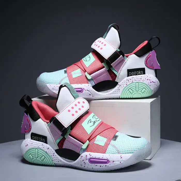 Chaussures de basket-ball légères pour enfants, chaussures de sport pour enfants, baskets d'extérieur pour garçons et filles, non ald, nouvelle marque