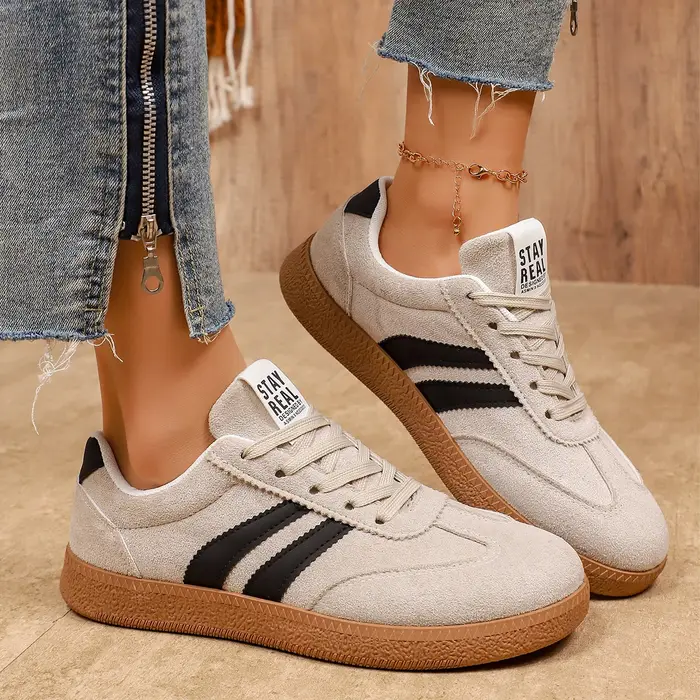 Chaussures pour femmes, baskets décontractées vertes tendance, confortables, à lacets, chaussures de