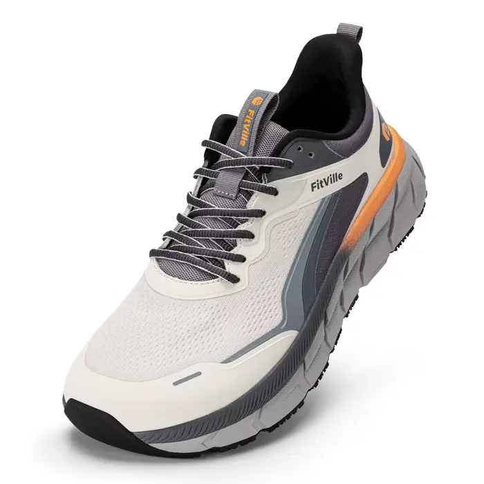 Fittington chaussures de marche larges pour hommes chaussures de course légères chaussures à bout la
