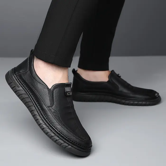 Mocassins en cuir confortables pour hommes