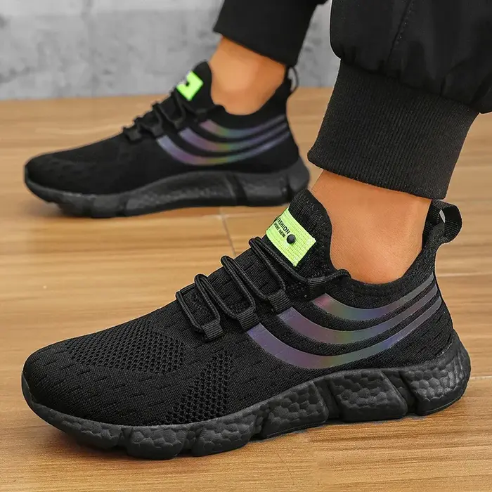 Baskets pour hommes chaussures à plate-forme respirantes confortables