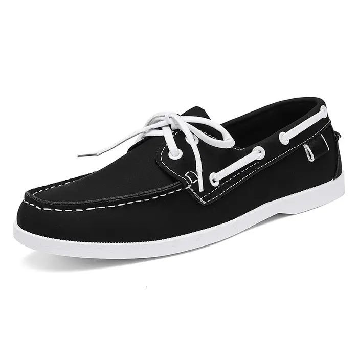 Hommes mocassins Design bateau chaussures en cuir PU de haute qualité confortable sans lacet doux pl