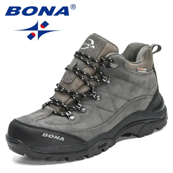 BONA nouveaux créateurs antidérapant résistant à l'usure respirant chaussures de randonnée hommes en plein air de haute qualité Jogging marche chaussure Mansculino
