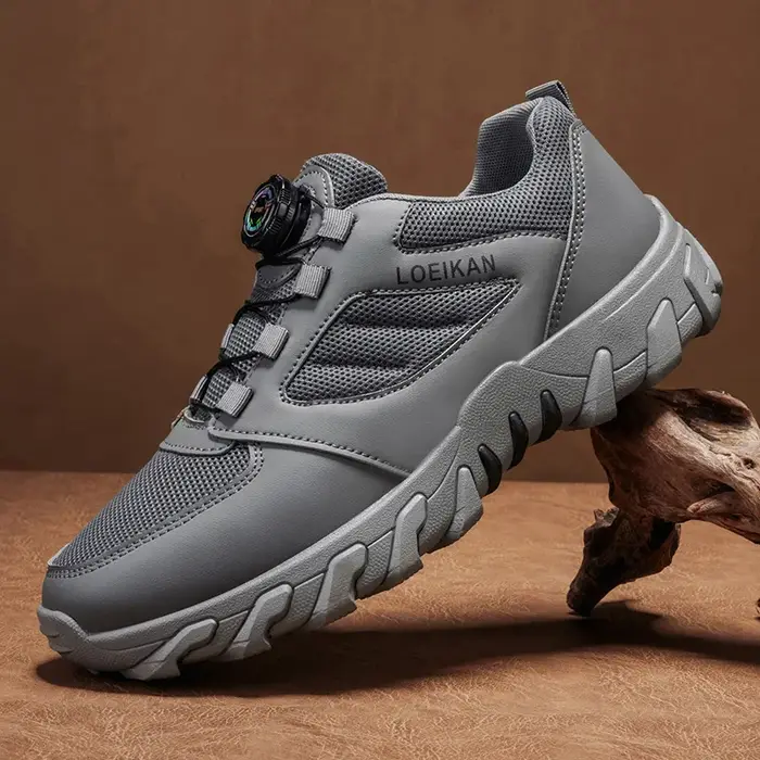 Baskets décontractées à boucle rotative pour hommes - Chaussures de marche respirantes pour l'extérieur LOEIKAN