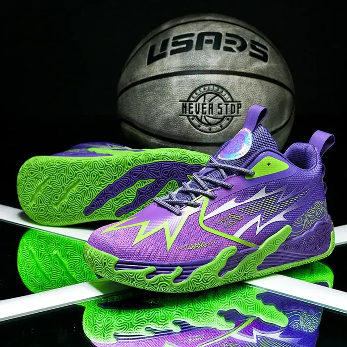 Chaussures de basket-ball professionnelles pour hommes, chaussures de sport athlétiques, entraînement de haute qualité, bottes imperméables unisexes, baskets rembourrées
