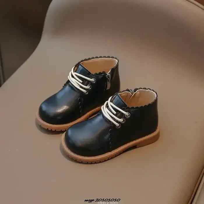 Jogerli printemps automne nouveau bébé bottes courtes chaussures pour enfants fille enfant en bas âge