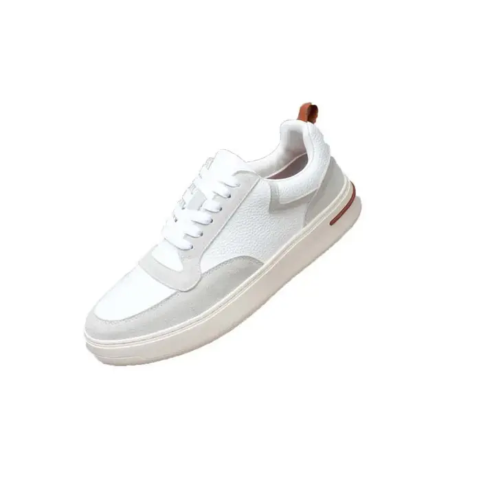 Baskets basses tendance pour hommes en cuir respirant