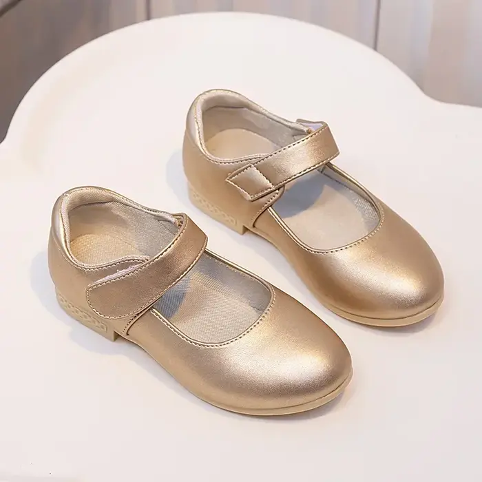 Filles princesse chaussures en cuir PU polyvalent décontracté semelle souple respirant enfants