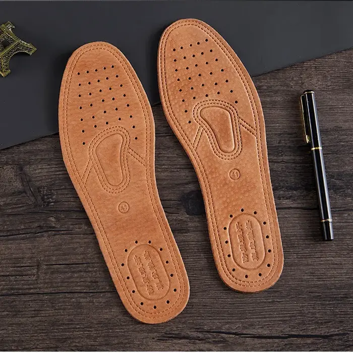 Semelle intérieure en cuir véritable pour chaussures