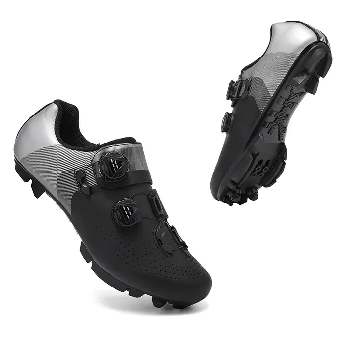Chaussures de cyclisme VTT pour homme, chaussures à crampons, chaussures à pédale plate, chaussures 
