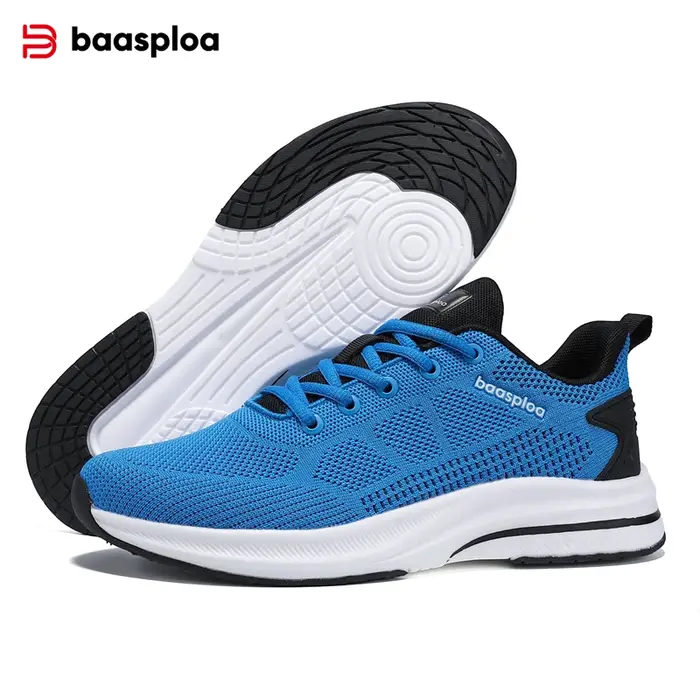 Baasploa – chaussures de course pour hommes, baskets décontractées en maille respirante, confortable