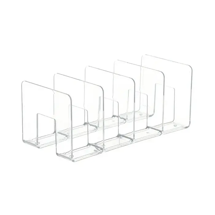 Range-chaussures vertical transparent en plastique à 4 compartiments grande capacité – Organisateur 