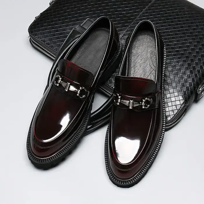 Chaussures provoqué en cuir Horse Street pour hommes
