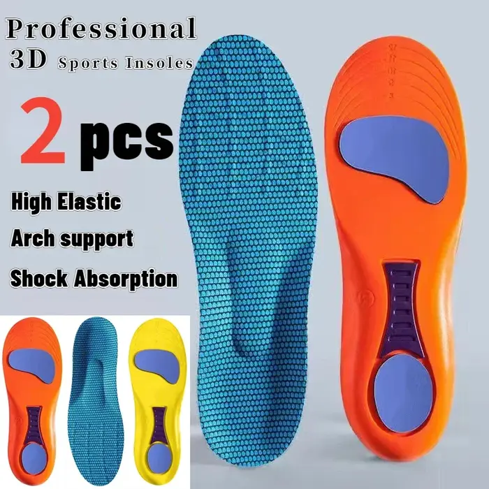 Semelles intérieures de Sport pour chaussures, semelles orthopédiques, Absorption des chocs, déodorant, coussin respirant, semelles de course pour pieds, hommes et femmes
