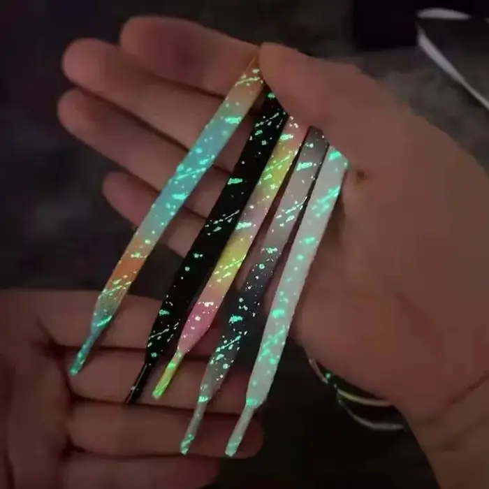 Lacets Fluorescents Lumineux, Brillant, Sneaker, Plat, Chaussure, Botte, Nouveau, 120, 140 ou 160 cm