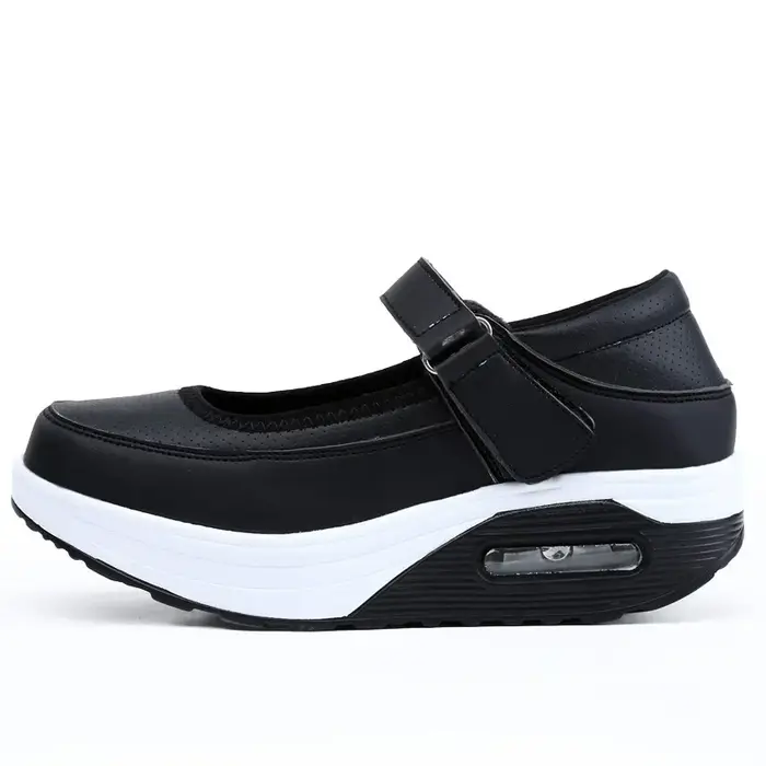 Femmes mode baskets vulcanisées plate-forme couleur unie dames chaussures décontracté respirant comp