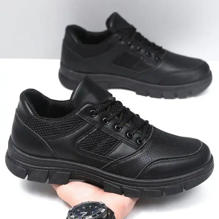 Chaussures d'entraînement noires imperméables antidérapantes 39-46