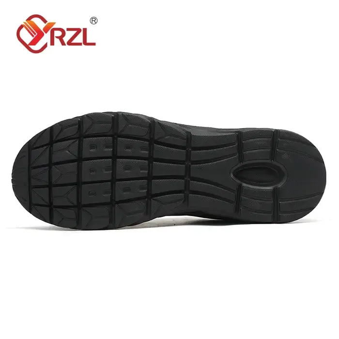 YRZL hommes chaussures de course baskets en cuir imperméables