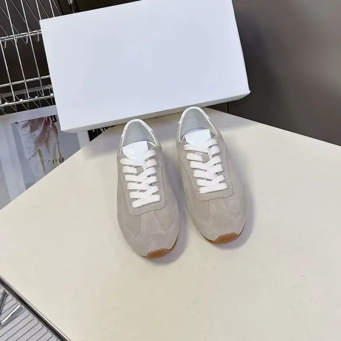 Chaussures Agan rétro de haute qualité à semelle plate en cuir véritable