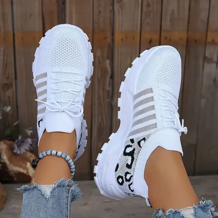 Chaussures femme baskets imprimé léopard