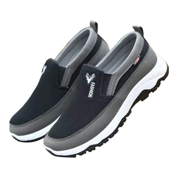 Chaussures de sport respirantes pour hommes, chaussures de bateau détectée y, tennis de voyage ortho