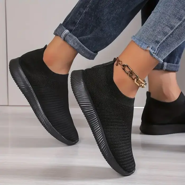 Baskets de couleur unie pour femmes