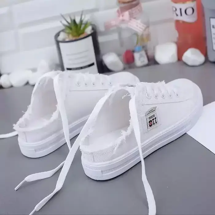 Baskets basses en toile pour femme Printemps-Été 2026