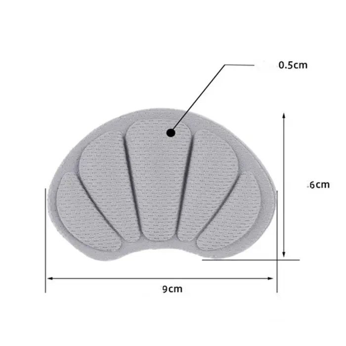 Semelles intérieures autocollantes pour talons de sport, 4 pièces, pour chaussures de course, réduct
