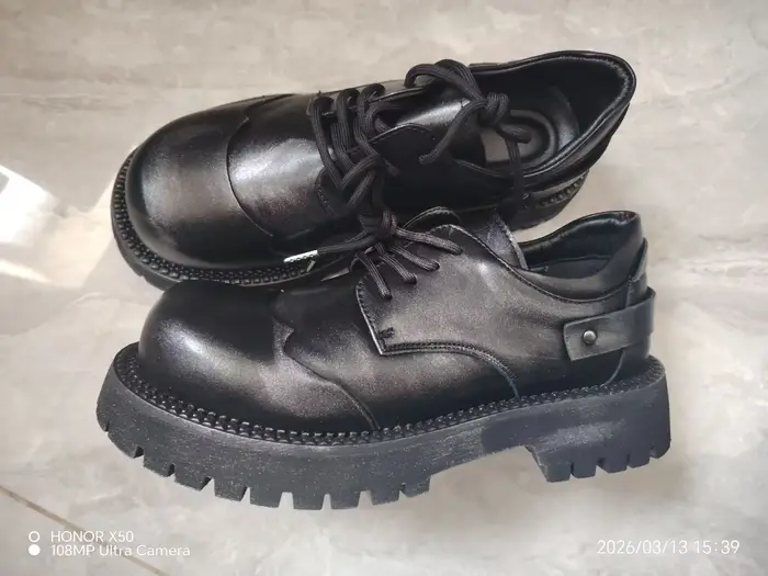 Chaussures Derby à plateforme pour hommes et femmes