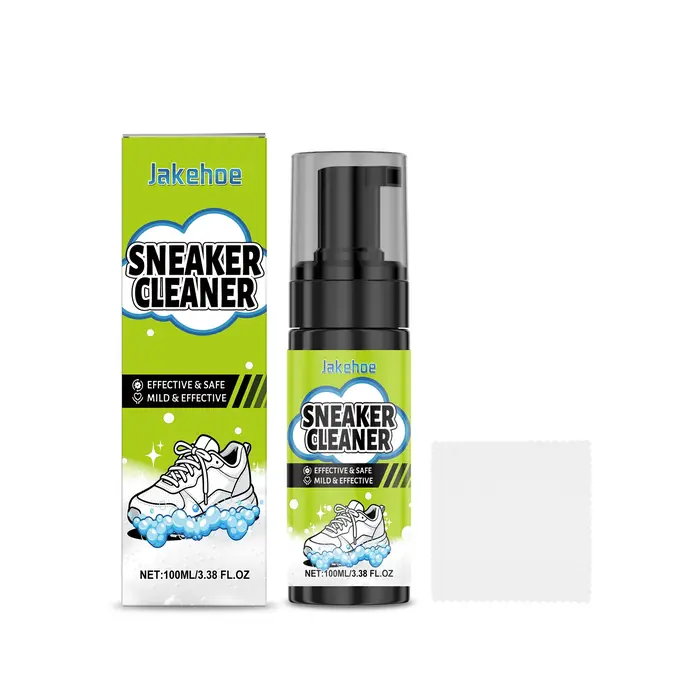 Kit de nettoyage de baskets – Un nettoyant quotidien sans rinçage avec mousse pour éliminer les taches jaunes et la