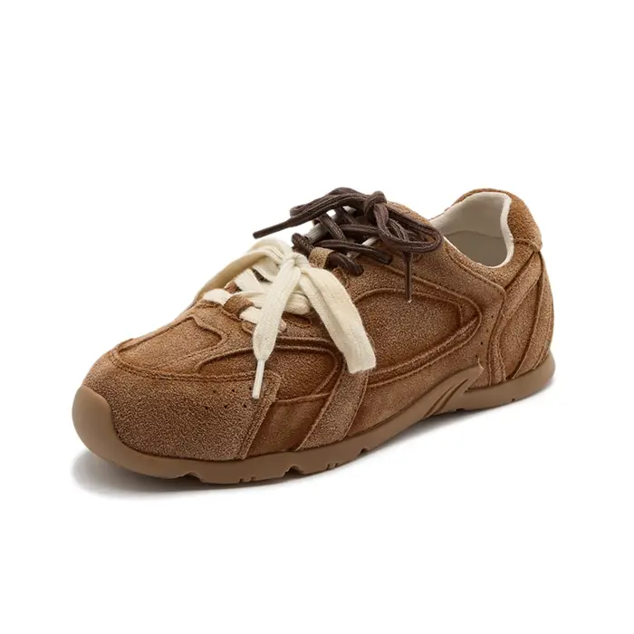 Baskets en cuir véritable pour femmes 2026 – Nouvelles chaussures d'entraînement allemandes antidérapantes