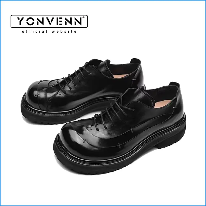 Derby en cuir de cheval au design Original