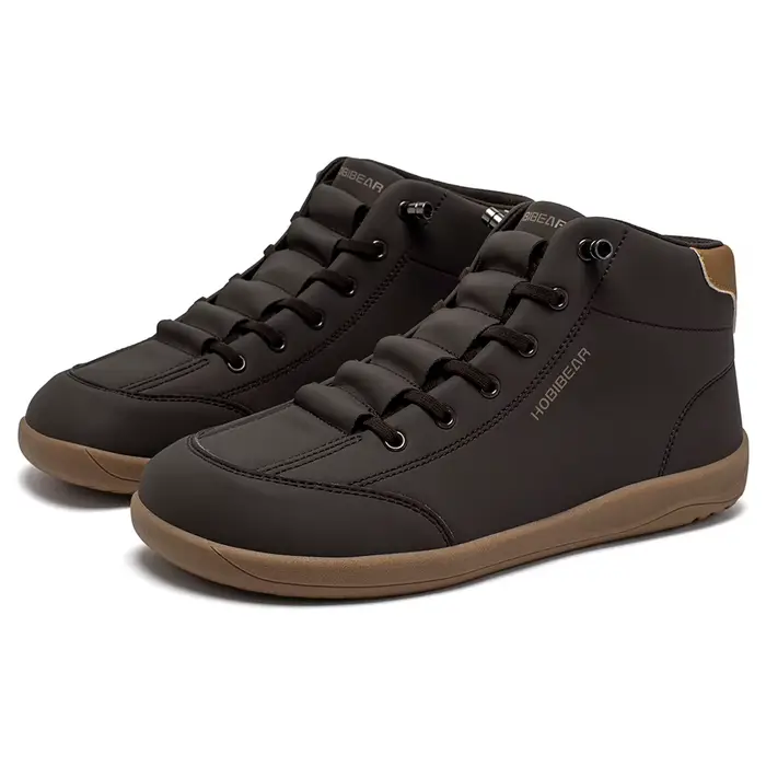 HOBIBEAR chaussures mi-hautes pieds nus hommes femmes bottines à bout large en plein air