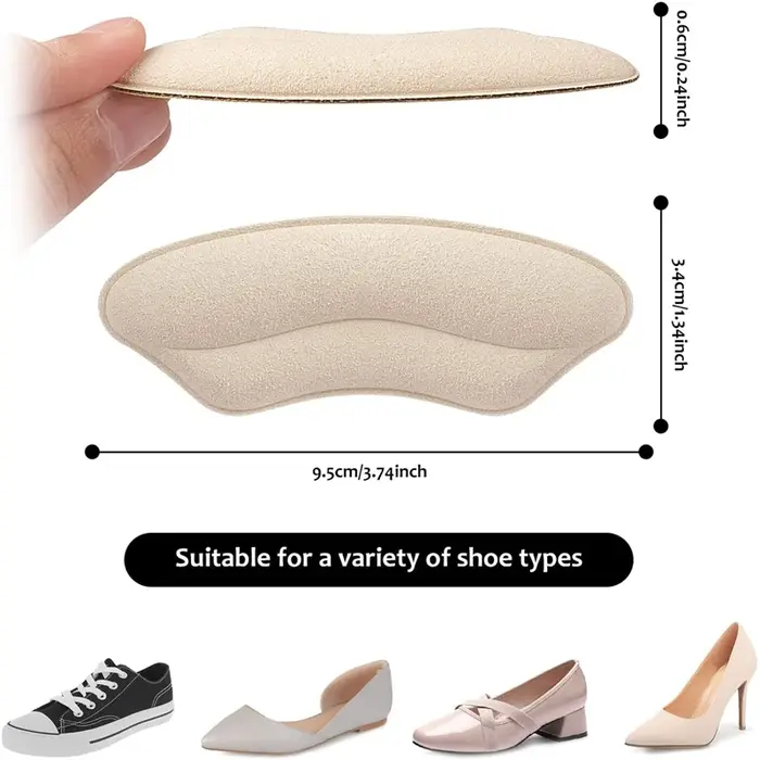 Femmes semelles intérieures pour chaussures talon haut coussinet ajuster la taille talons adhésifs c